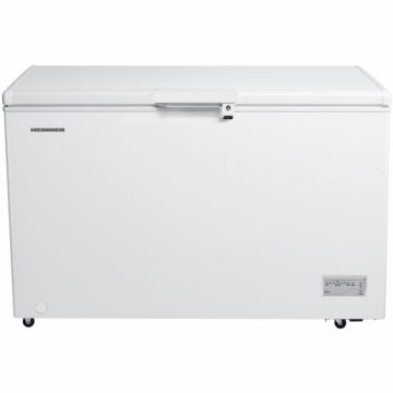 Lada frigorifica Heinner HCF-380NHF+, 380 l, Clasa F, Control elecronic, 2 cosuri, Iluminare LED, Waterproof Display