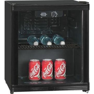 Mini Racitor cu usa de sticla Exquisit KB01-4.2Gsw, 46 L, H 51 cm, Negru