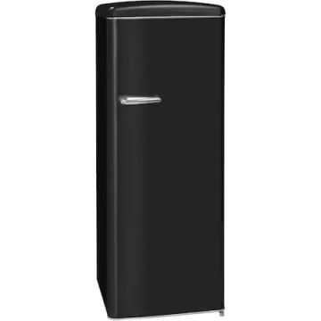 Racitor cu o usa Exquisit RKS325-V-H-160F, Clasa A++, Control temperatura, Iluminare LED, H 144 cm, Negru