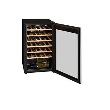 Racitor de vin pentru 34 sticle Exquisit WS134-3EA, Capacitate 93 l, Clasa A, H 84.2 cm, Negru