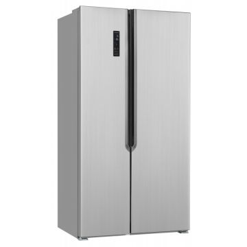 Side by Side Exquisit SBS 160-040E Inoxlook, 532 litri, volum net figider 347 l, volum net congelator 185 No Frost, Inox