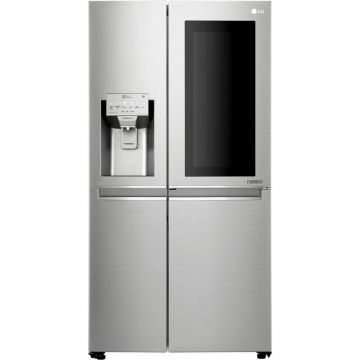 Side by Side LG InstaView GSX961NSAZ, No Frost, 601 l, Clasa F