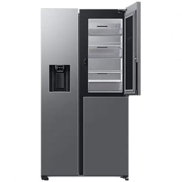 Side by Side Samsung RH68B8541S9 EF, 627 l, Full No Frost, Food Showcase, Twin Cooling Plus, Conversie Smart 5 in 1, Compresor Digital Inverter, Clasa E, Inox