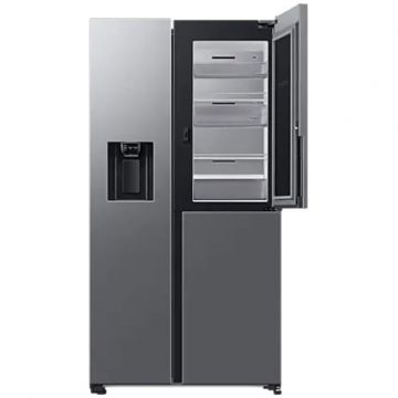 Side by Side Samsung RH68B8841S9 EF, 627 l, Full No Frost, Food Showcase, Twin Cooling Plus, Conversie Smart 5 in 1, Compresor Digital Inverter, Clasa E, Inox