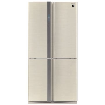Side by side Sharp SJFP760VBE, 556 l, Clasa A+, Ioni Plasmacluster, Bej