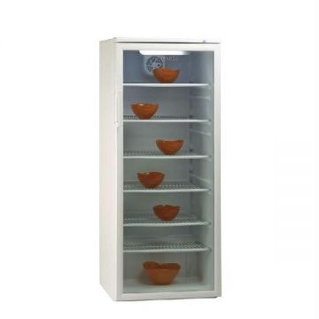 Vitrina Frigorifica Arctic V296, 292L, Clasa C, H 149 cm, 6 compartimente, Iluminare interioara, Dezghetare automata, Alb