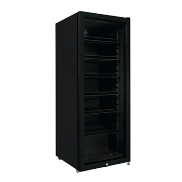 Vitrina Frigorifica Showcase GSC4240B , Clasa C, Capacitate 237 L, H 139.5 cm, Securizare cu cheie, Negru