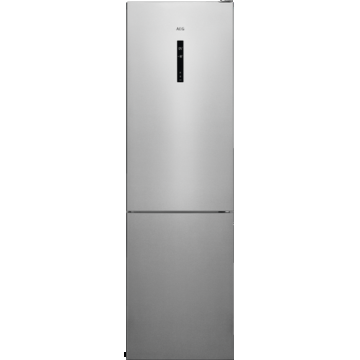 Combina frigorifica AEG RCB836C5MX, 366 l, No Frost, Afisaj LCD, CustomFlex, Multi Flow, Iluminare LED, Clasa C, H 201 cm, Inox antiamprenta