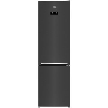 Combina frigorifica Beko RCNA406E40ZXBRN, 362 l, HarvestFresh, NeoFrost Dual Cooling, Compartiment 0°C, Suport sticle, H 203 cm, Argintiu inchis, Clasa E