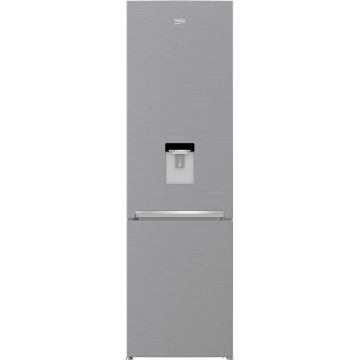 Combina frigorifica Beko RCSA406K40DXBN, 386 l, Usi reversibile, Iluminare LED, Termostat reglabil, H 202.5 cm, Argintiu, Clasa E