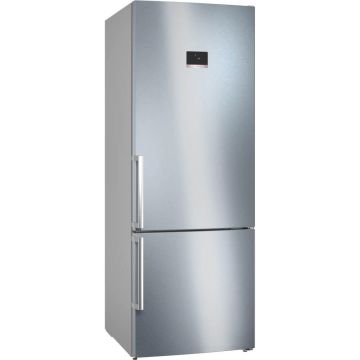 Combina frigorifica Bosch KGN56XIDR, 508 l, NoFrost, Iluminare LED, PerfectFir, Clasa D, Inox