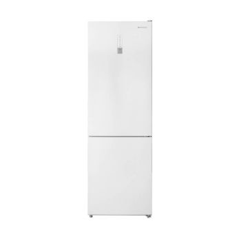 Combina frigorifica Daewoo DNF-310MEW, No Frost, 310 L, Display LED, Functie Holiday, Functie Super Freeze, Clasa E, Alb