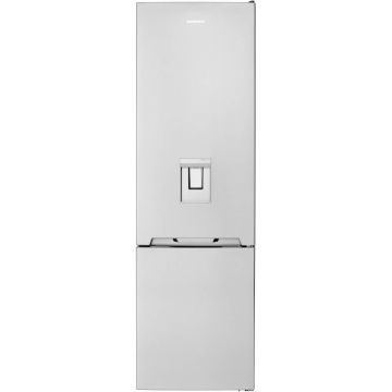 Combina frigorifica Daewoo RN-308RDQM-1, 331 l, No Frost, Dispenser apa, Perfect NoFrost, Usi reversibile, Iluminare LED, H 186 cm, Inox, Clasa E