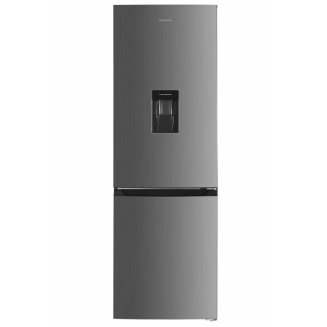 Combina frigorifica Heinner HCNF-HM291XWDF+, 291 L, Dozator apa, Clasa F, H 186 cm (Argintiu)
