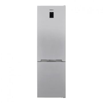 Combina frigorifica Heinner HCNF-V366SE++, No Frost, Freezer Shield, Control umiditate, Chiller, LED, Clasa E, 366 l, Argintiu