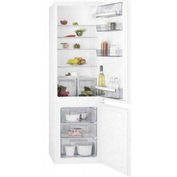 Combina frigorifica incorporabila AEG SCB618F3LS, LowFrost, 267 l, Clasa F