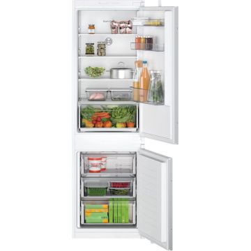 Combina frigorifica incorporabila Bosch KIN86NSF0, No Frost, 260 l, Eco Airflow, Iluminare LED, Clasa F