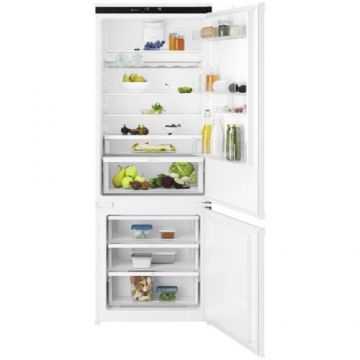Combina frigorifica incorporabila Electrolux ECB7TE70S, 376 l, NoFrost, Control electronic, Clasa E, H 189 cm (Alb)