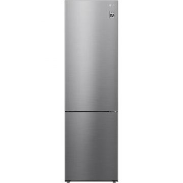 Combina frigorifica LG GBP62PZNAC, 384 l, No Frost, 203 cm, Inox, Clasa A