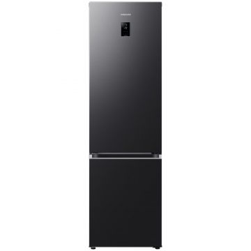 Combina frigorifica Samsung Bespoke RB38C676CB1/EF, 390 l, No Frost, WiFI & AI Energy, Smart Control, Clasa C, H 203 cm, Dark Inox