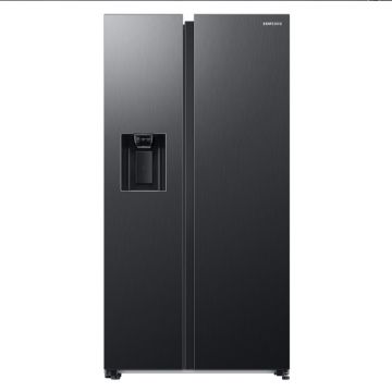 Side by Side Samsung RS68CG855DB1EF, 634 l, H 178 cm, Full No Frost, Twin and Metal Cooling, Clasa D, Dark inox