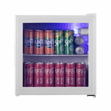 Vitrina frigorifica STARCREST SBC-51WHT, 46 L, Control temperatura, Usa sticla, H 48.8 cm, Alb