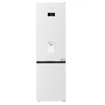 Combina frigorifica Beko B3RCNA404HDW, 355 l, No Frost, Clasa E, HarvestFresh, Slim tank water dispenser, AeroFlow, H 203.5 cm (Alb)