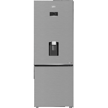 Combina frigorifica Beko B3RCNE564HDXB1, No Frost, 490 l, Mod Vacanta, Touch Control, Iluminare LED, Clasa E (Inox)