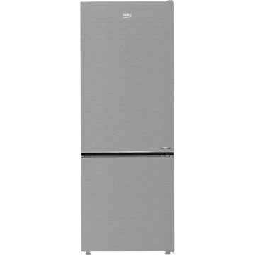 Combina frigorifica Beko B3RCNE564HXB, 490 l, H 192 cm, No Frost, Clasa E, Functie congelare rapida, Door open buzzer, Iluminare LED, Metal Look