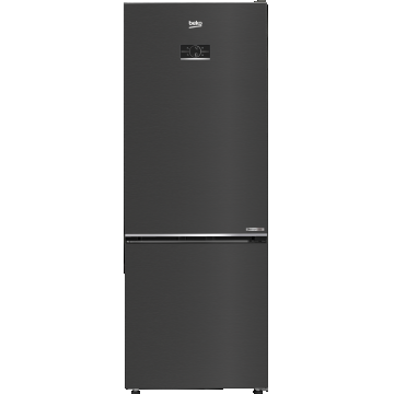 Combina frigorifica Beko B3RCNE564HXBR, 490 l, Clasa E, No Frost, AerFlow, HarvestFresh, H 192 cm (Negru/Inox)
