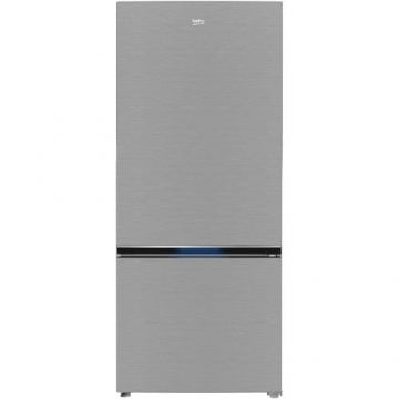 Combina frigorifica Beko B3RCNE594HXB, 551 l, No Frost, HarvestFresh, AeroFlow, Clasa E, Kitchen Fit, Compartiment 0°C, H 187 cm (Argintiu)