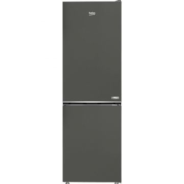 Combina frigorifica Beko B5RCNA366HG, 316 l, No Frost, Manhattan Gray, Clasa C
