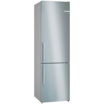 Combina frigorifica Bosch KGN39VIBT, 363 l, NoFrost, PerfecFit, Raft sticle, Clasa B, H 203 cm, Inox AntiAmprenta