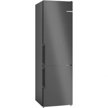 Combina frigorifica Bosch KGN39VXCT, 363 l, NoFrost, Clasa C, H 203 cm, Inox easyClean (Negru)