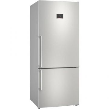 Combina frigorifica Bosch KGN76XIEP, 526 L, No Frost, Display TouchControl, Super Cooling, H 186 cm, Clasa E (Inox)