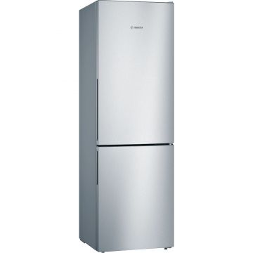 Combina frigorifica Bosch KGV36VLEA, Low Frost, 308 l, VitaFresh, Iluminare LED, Culoare Inox, Clasa E