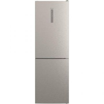 Combina frigorifica Candy CCE7T618EX, 341 l, Total NoFrost, WiFi, Super Freezing, Raft sticle, Clasa E, H 185 cm, Inox