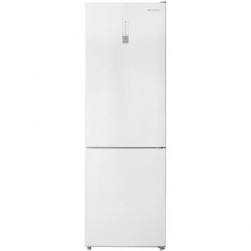 Combina frigorifica Daewoo DNF-310MEW-1, 310 l, Total No Frost, Control electronic, Iluminare LED, Clasa E (Alb)