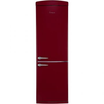 Combina frigorifica Fram FC-VRR341BDE++, 340 l, Less Frost, Clasa E, Iluminare LED, Control mecanic, H 190.1 cm  (Burgundi)