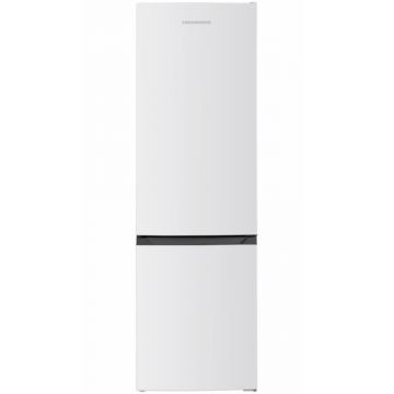 Combina frigorifica Heinner HC-HM262E++, 262 l, Termostat reglabil, Iluminare LED, Usi reversibile, Clasa E