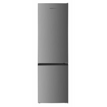 Combina frigorifica Heinner HC-HM262XE++, 262 l, Clasa E, Control electronic, Iluminare LED, 180 cm (Inox)