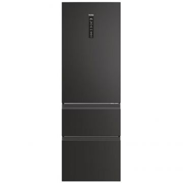 Combina Frigorifica HTW5618DNPT 3D 60 Seria 5 Combinate Freestanding 3 Usi No Frost Iluminare LED Clasa D Negru