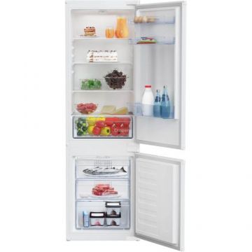 Combina frigorifica incorporabila Beko BCHA275K41SN, 262 l, No Frost, Clasa E, H 177.5 cm (Alb)