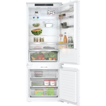 Combina frigorifica incorporabila Bosch KBN96ADD0, 381 l, H 193.5 cm, Iluminare LED, No Frost, EcoMode, Clasa D