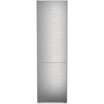 Combina frigorifica Liebherr CBNsfc 572i, 360 l, No Frost, BioFresh, DuoCooling, Interior Fit, Clasa C, H 201.5 cm, Argintiu