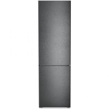Combina frigorifica Liebherr CNbda 5723, 371 l, EasyFresh, DuoCooling, Interior Fit, NoFrost, Clasa A, H 201.5 cm, Inox (Negru)