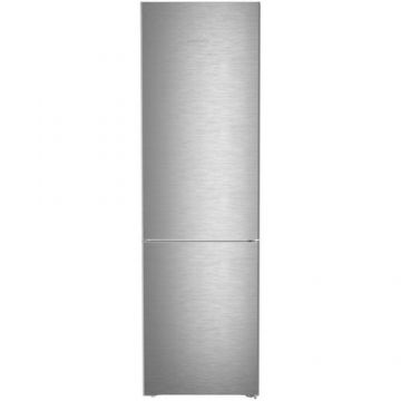 Combina frigorifica Liebherr CNsdb 5723, 371 l, NoFrost, EasyFresh, DuoCooling, Interior Fit, Clasa B, H 201.5 cm, Argintiu