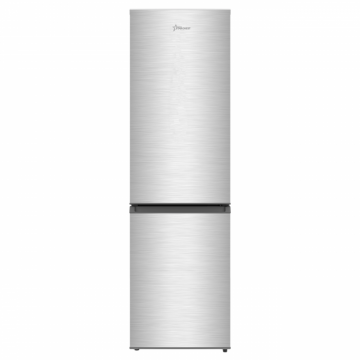 Combina frigorifica STARCREST SC-170IX-E, 170 L, Clasa E, Less Frost, Termostat reglabil, Iluminare LED, Suprafata Inox antiamprenta, Picioare ajustabile, Usi reversibile, H 151.8 cm, Inox