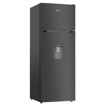 Frigider cu 2 usi STARCREST SF-203WD-BKE, 203 L, Clasa E, Dozator Apa, Iluminare LED, Termostat Ajustabil, Usi reversibile, H 145 cm, Negru