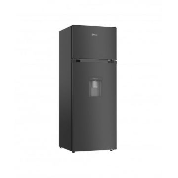 Frigider cu 2 usi STARCREST SF-203WD-BKE, 203 L, Clasa E, Dozator Apa, Iluminare LED, Termostat Ajustabil, Usi reversibile, H 145 cm, Negru